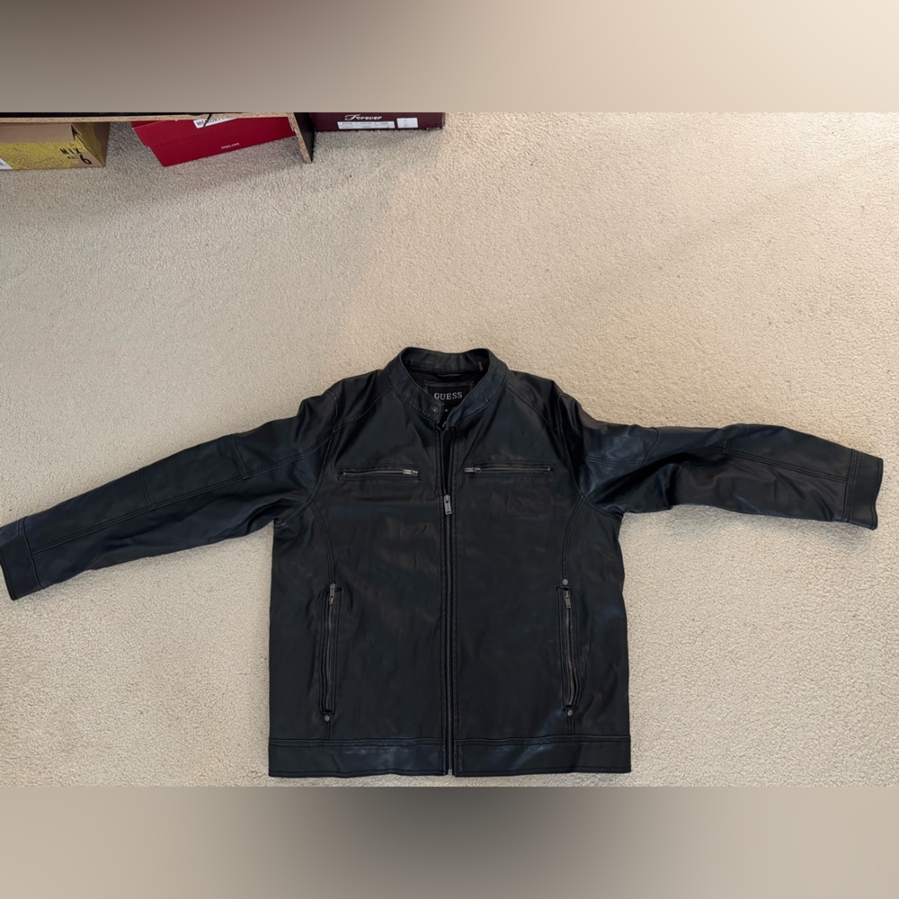 Men's Black Leather Jacket